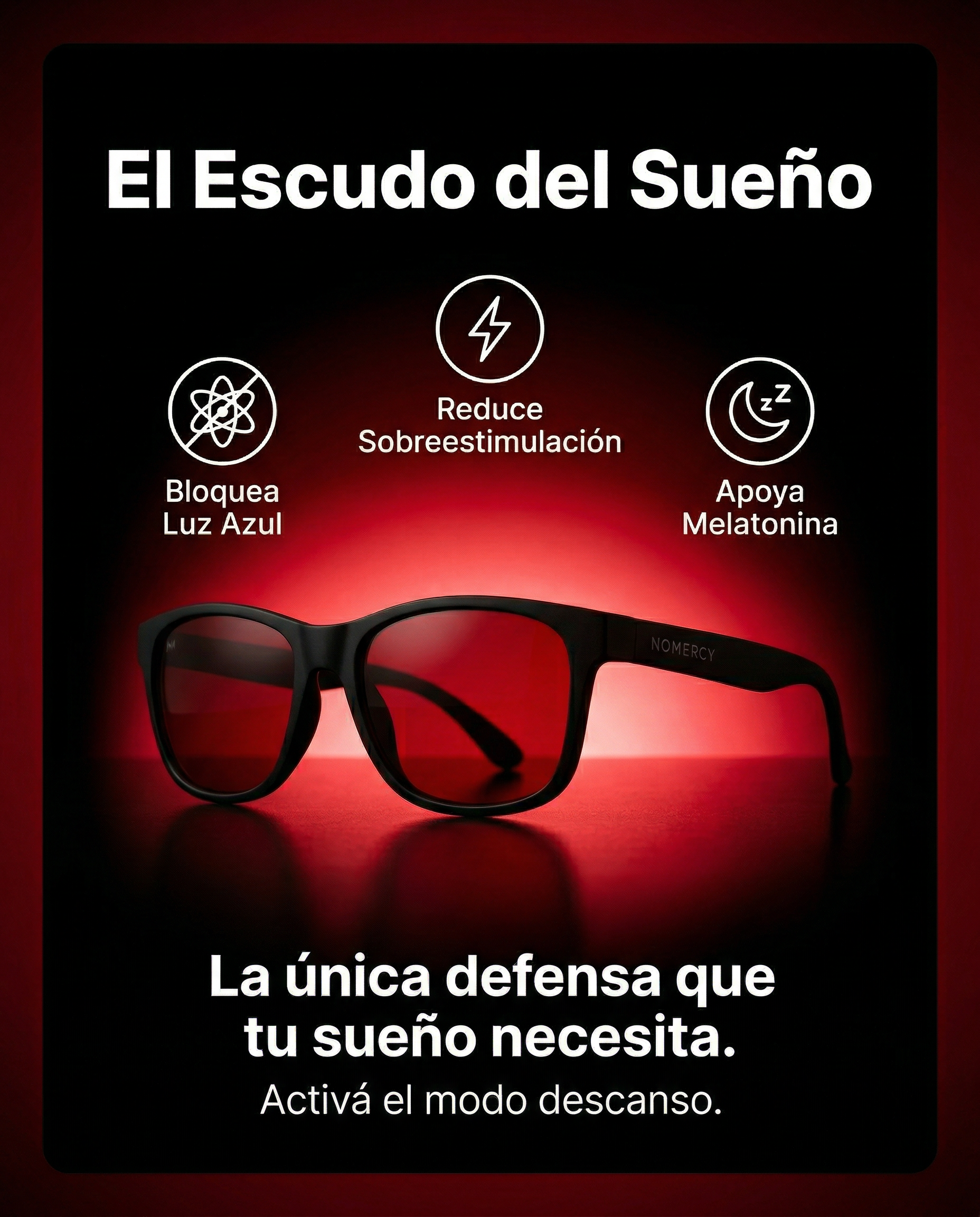 Anteojos NOMERCY™ Rojos - Mejorar el Sueño y Noche