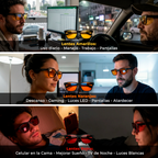 Anteojos NOMERCY™ Naranjas - Gaming, Descanso y Luces LED